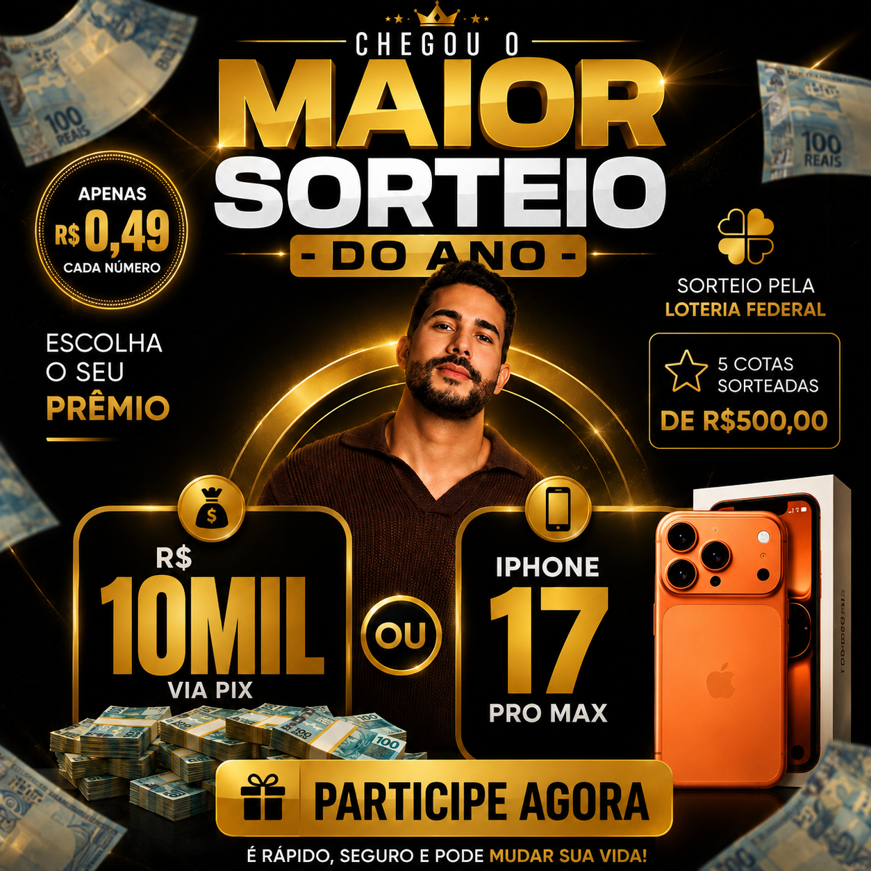 10 MIL REAIS ou iPhone 17 PRO MAX